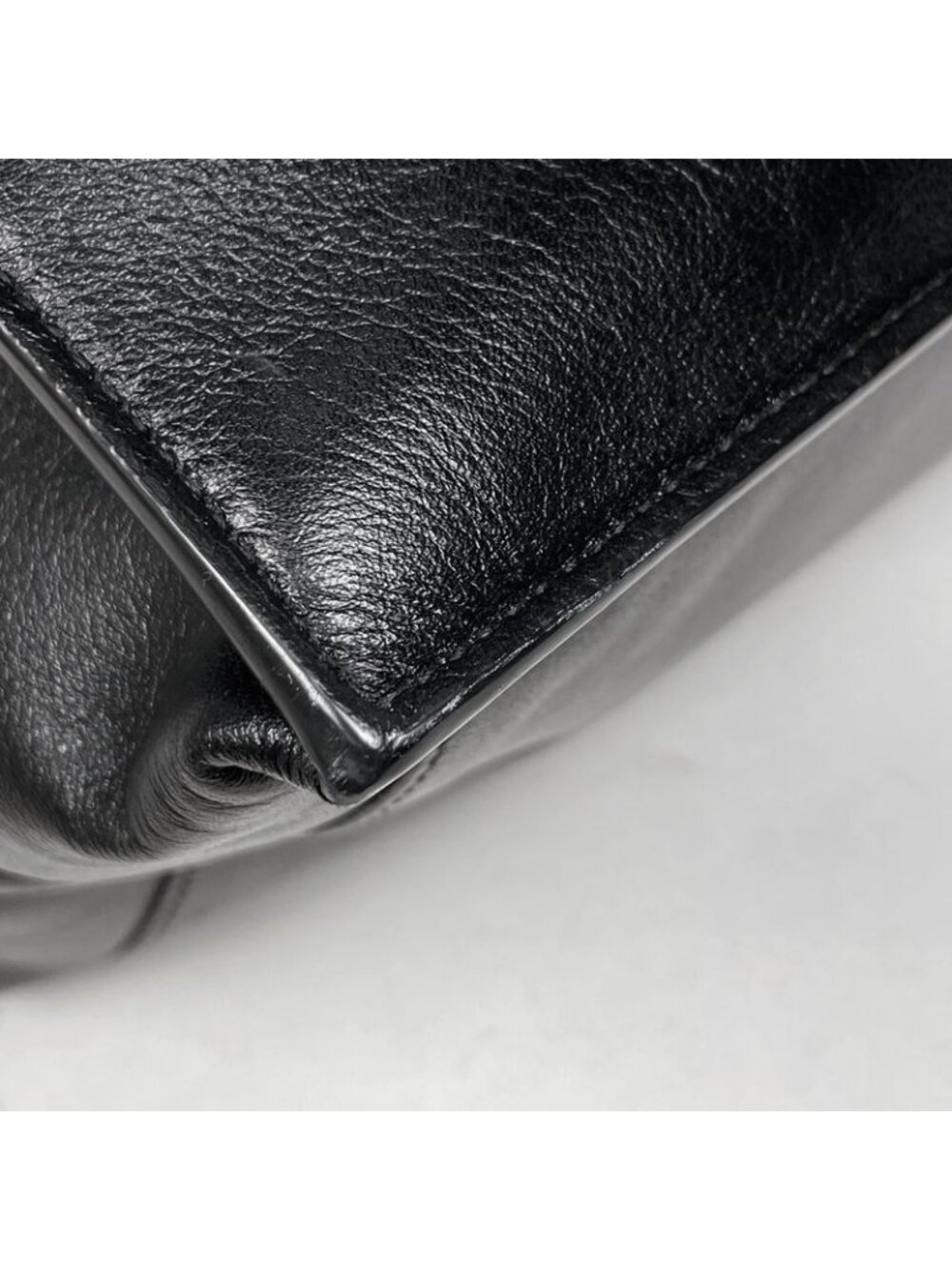 Saint Laurent Yves Rive Gauche Tote Leather Black - Picture 3 of 8